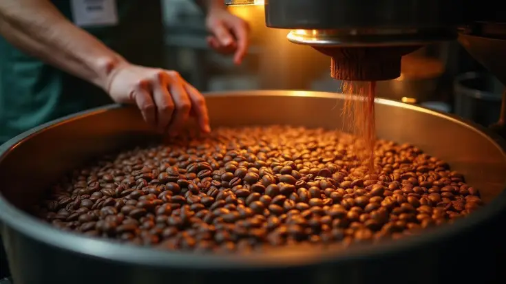 تحميص القهوة
