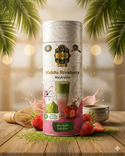 ماتشا بالفراولة